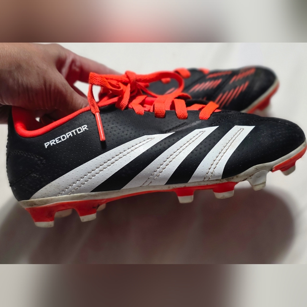 Adidas Predator Black And Orange Soccer Cleats Size 13K